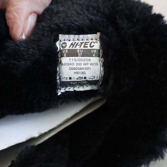 Hi-Tec HS13G Women's Sz 6 Black/Charcoal Abisko 200 WP WOS Faux Fur Lined Boots - Picture 8 of 15